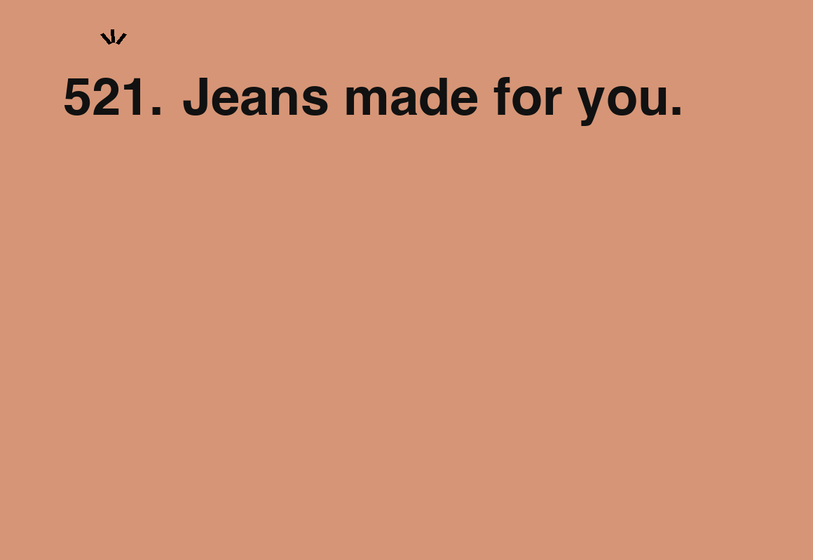 Jeans made for you. — card 521 of the 1000 little things list